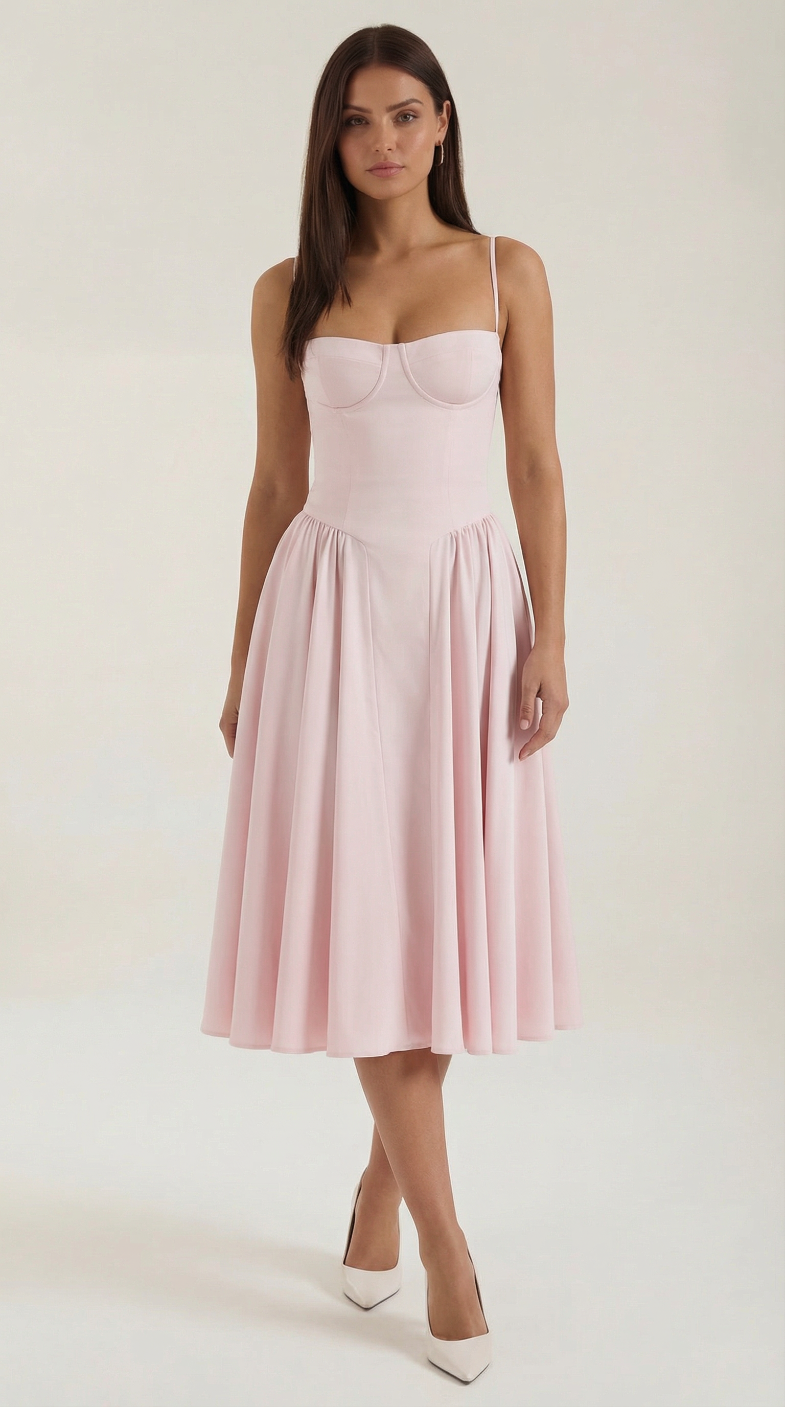Odette Corset Midi Dress