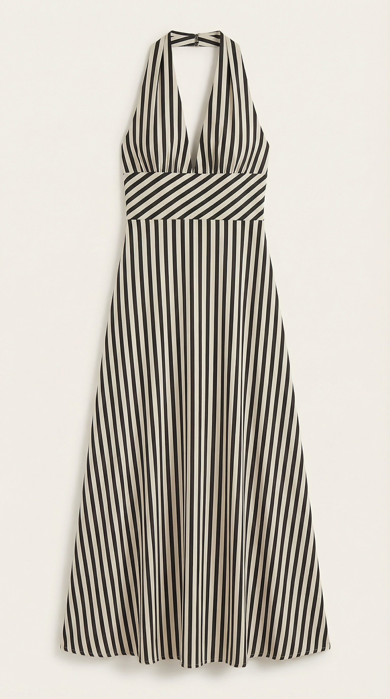 Sandra Striped V-neck Maxi Dress