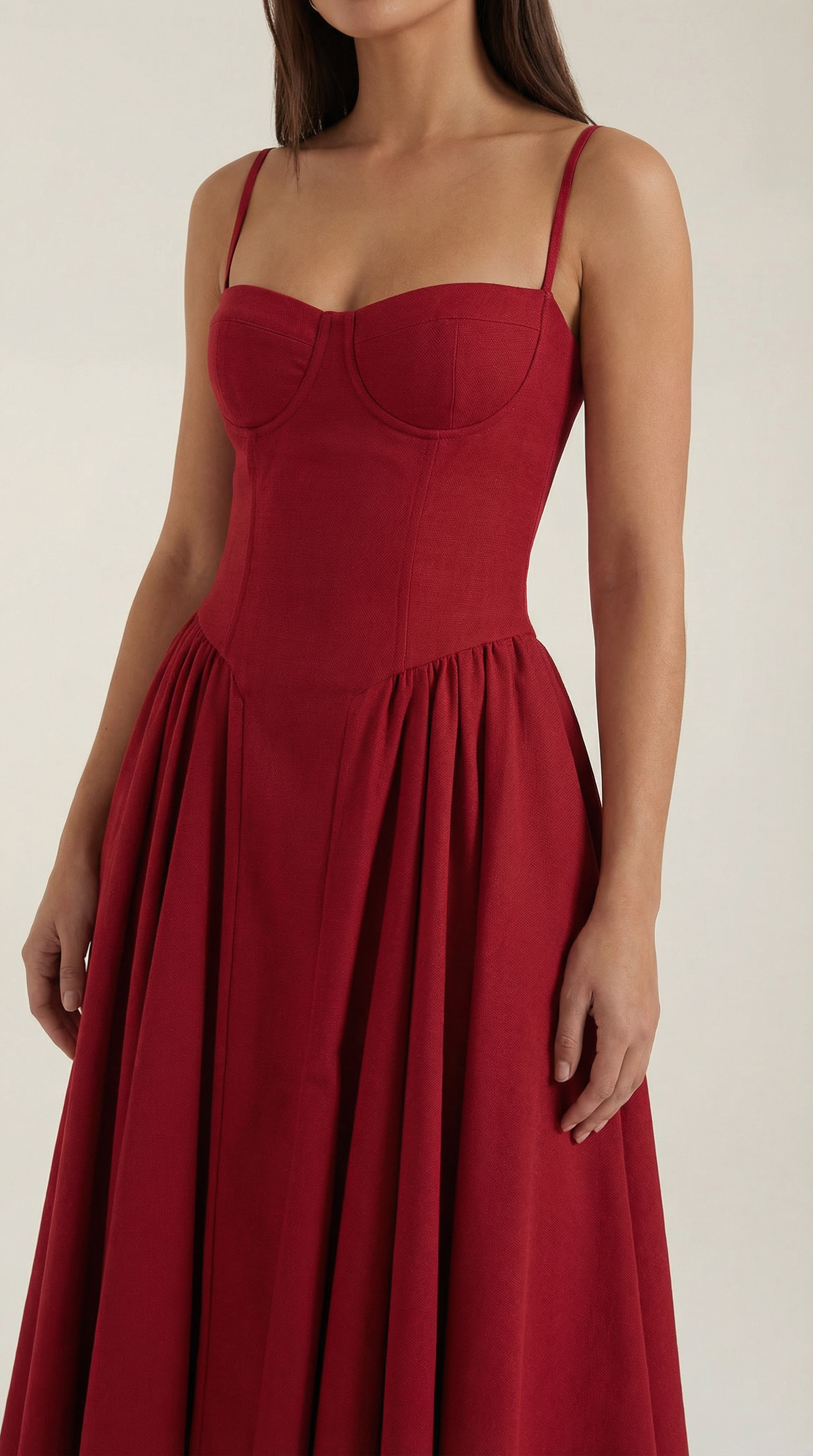 Odette Corset Midi Dress