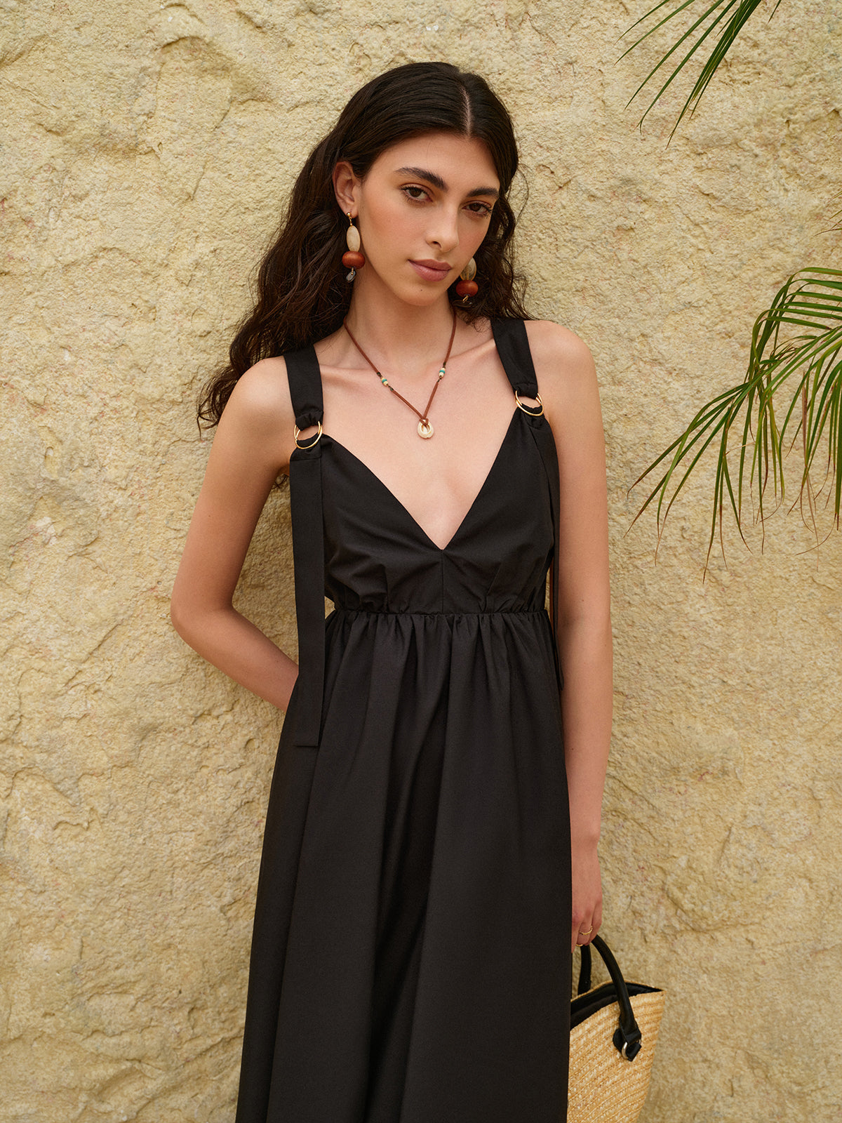 Backless Strappy A-Line Dress