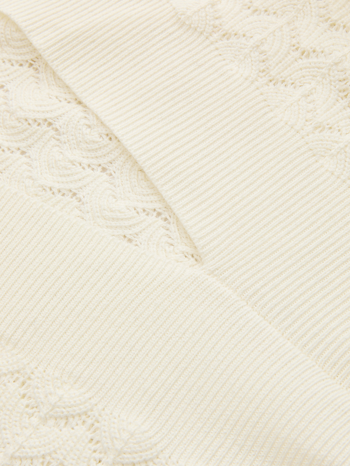 Bishop Sleeve Crochet Knit Maxi Dress