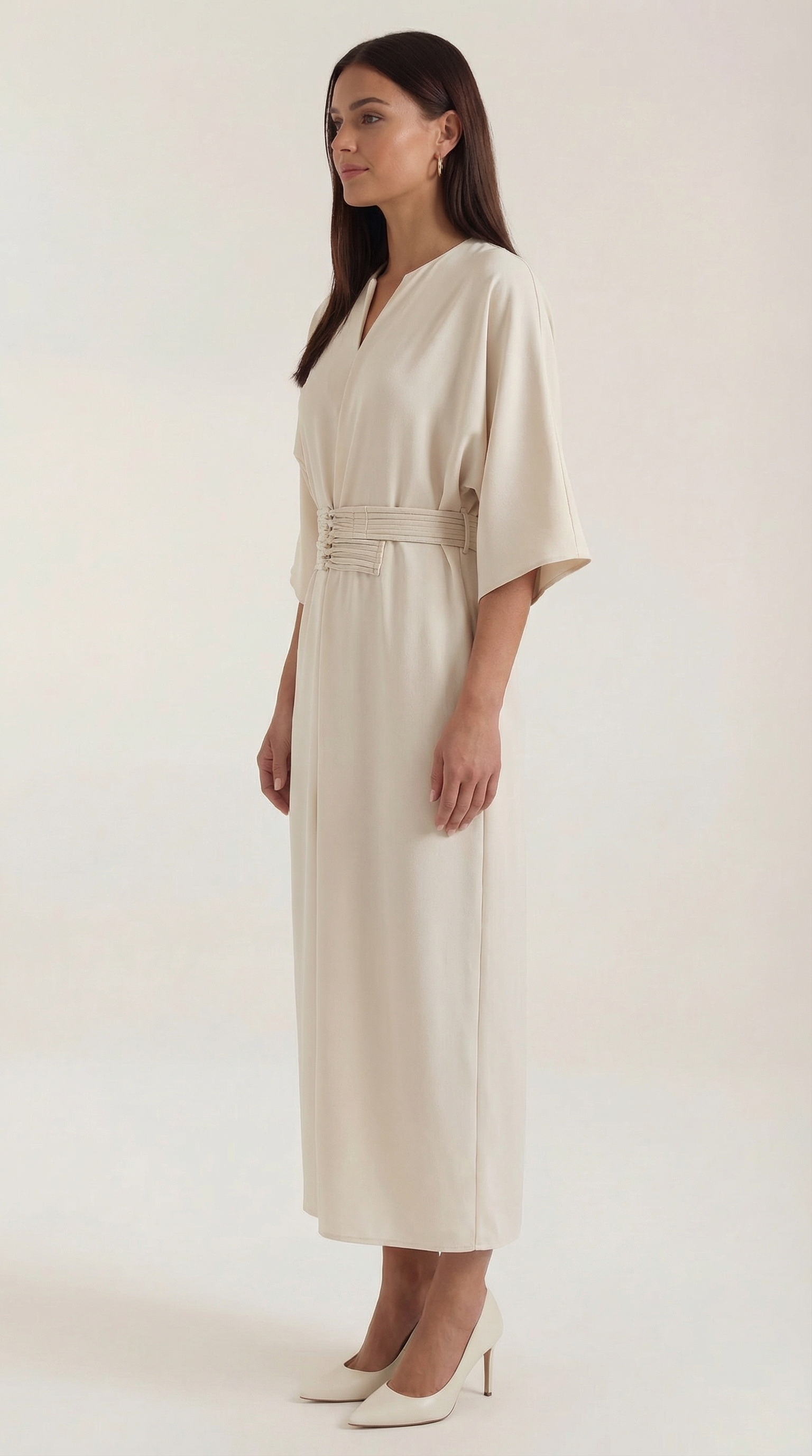 Ana Belted Waist Maxi Dress
