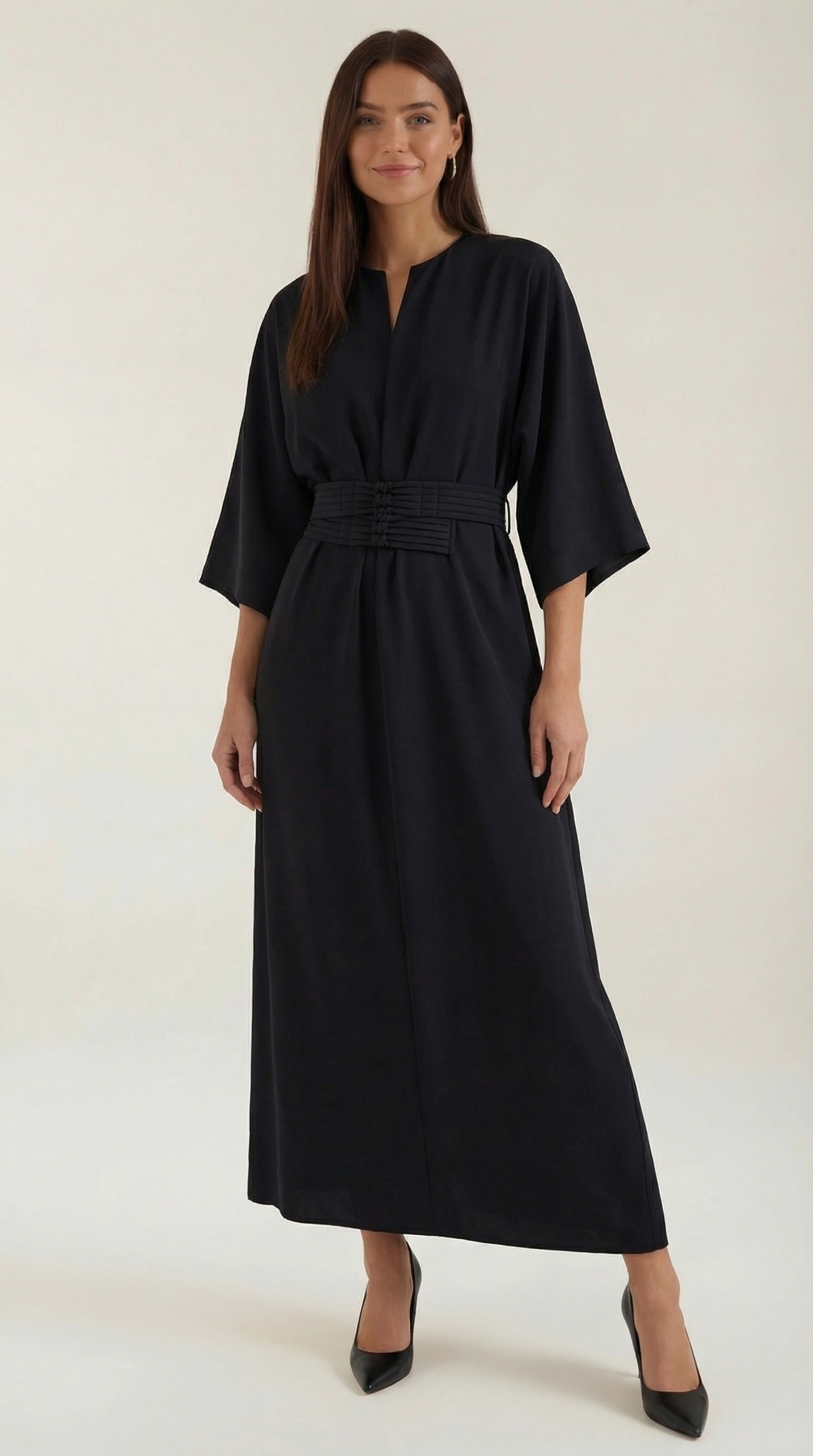 Ana Belted Waist Maxi Dress