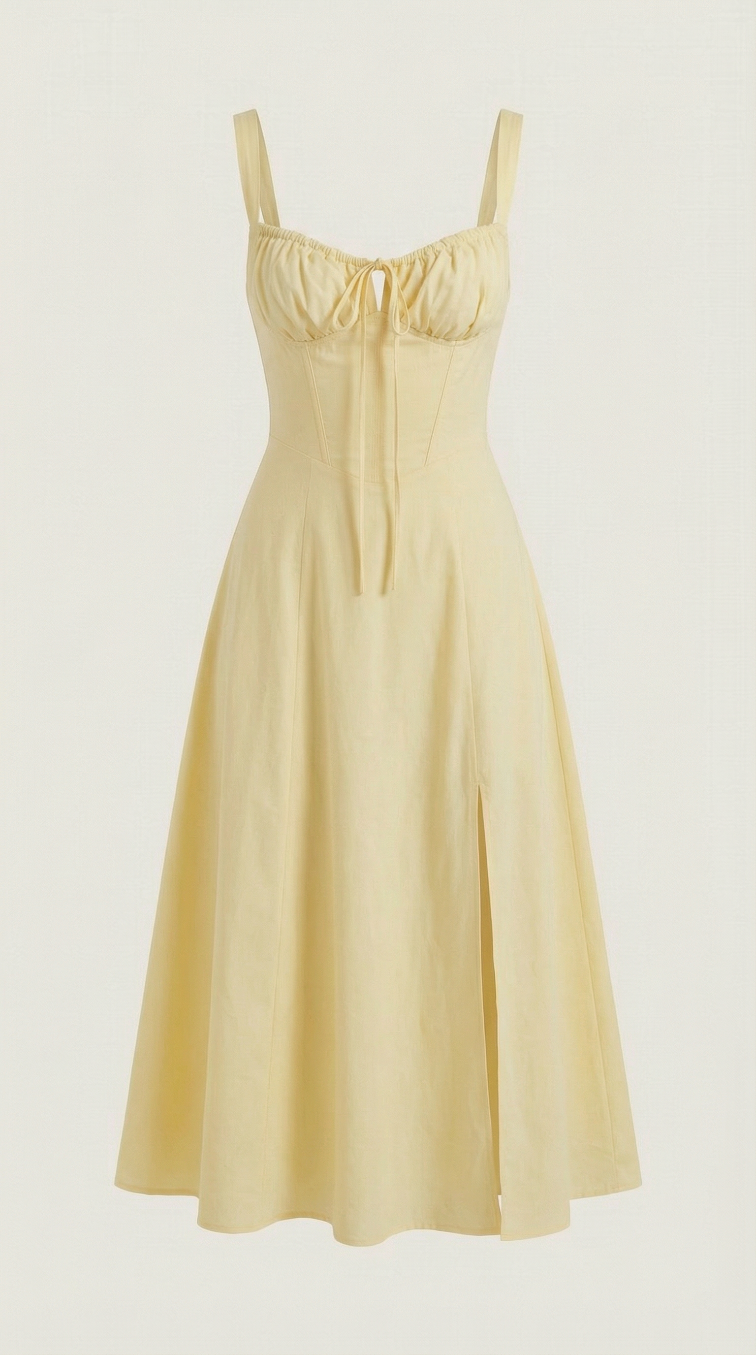 Jade Lace Up Midi Dress