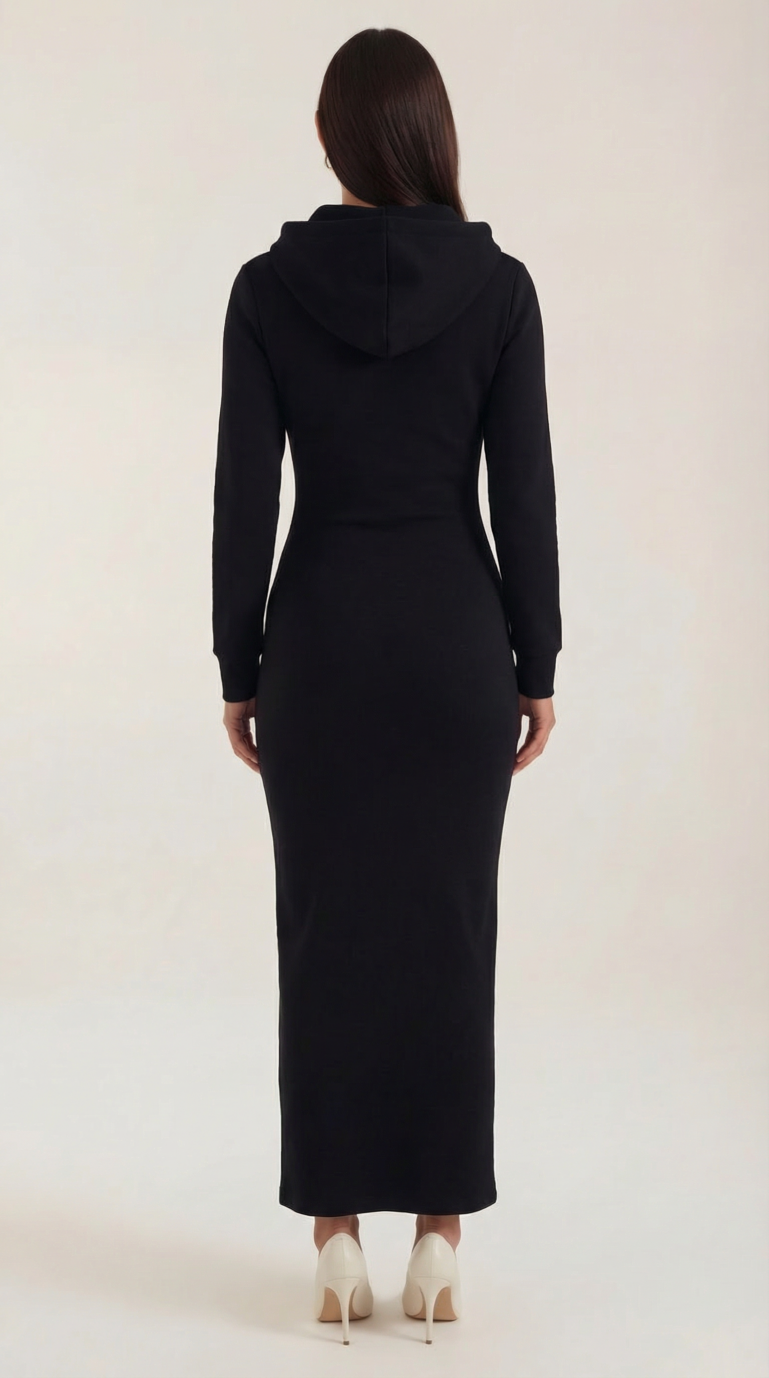 Marilyn Hooded Bodycon Maxi Dress