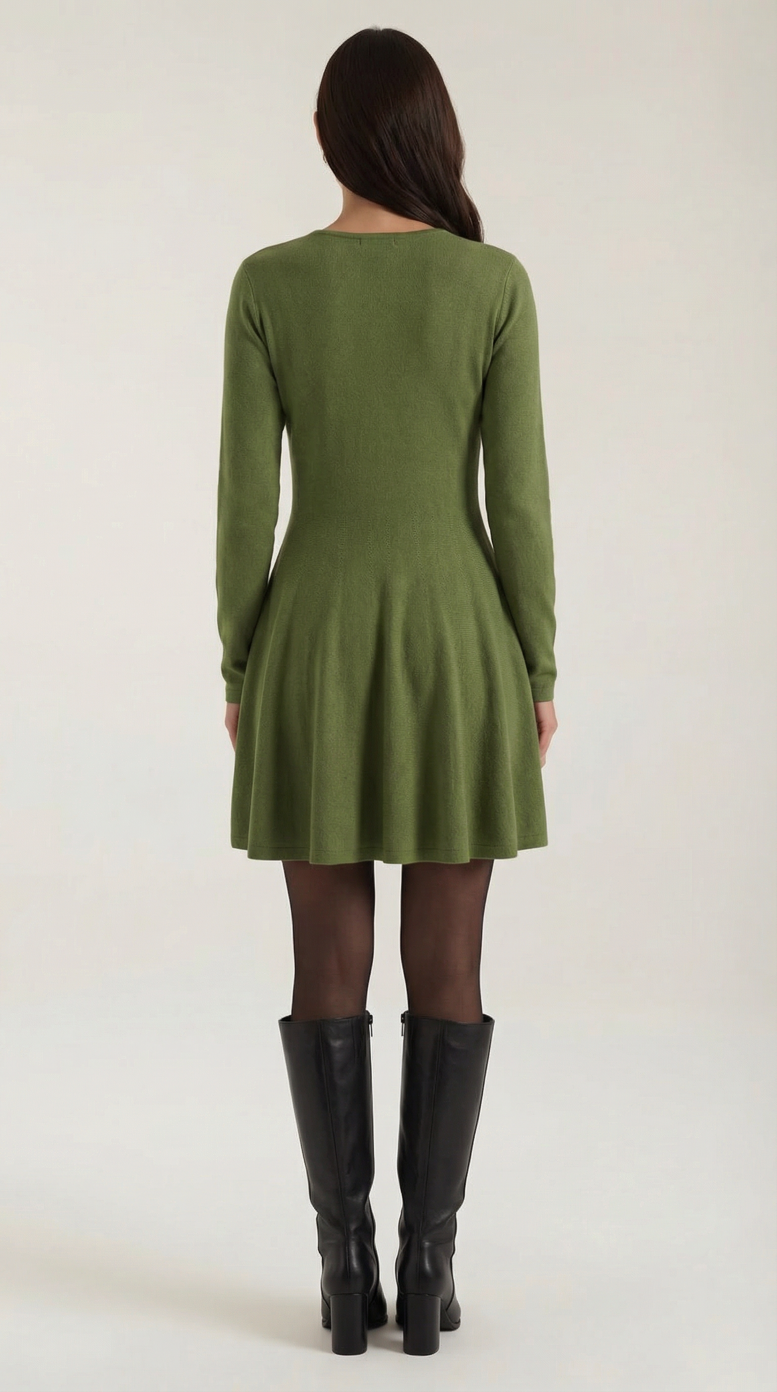 Tiffany Long Sleeve Flare Mini Dress