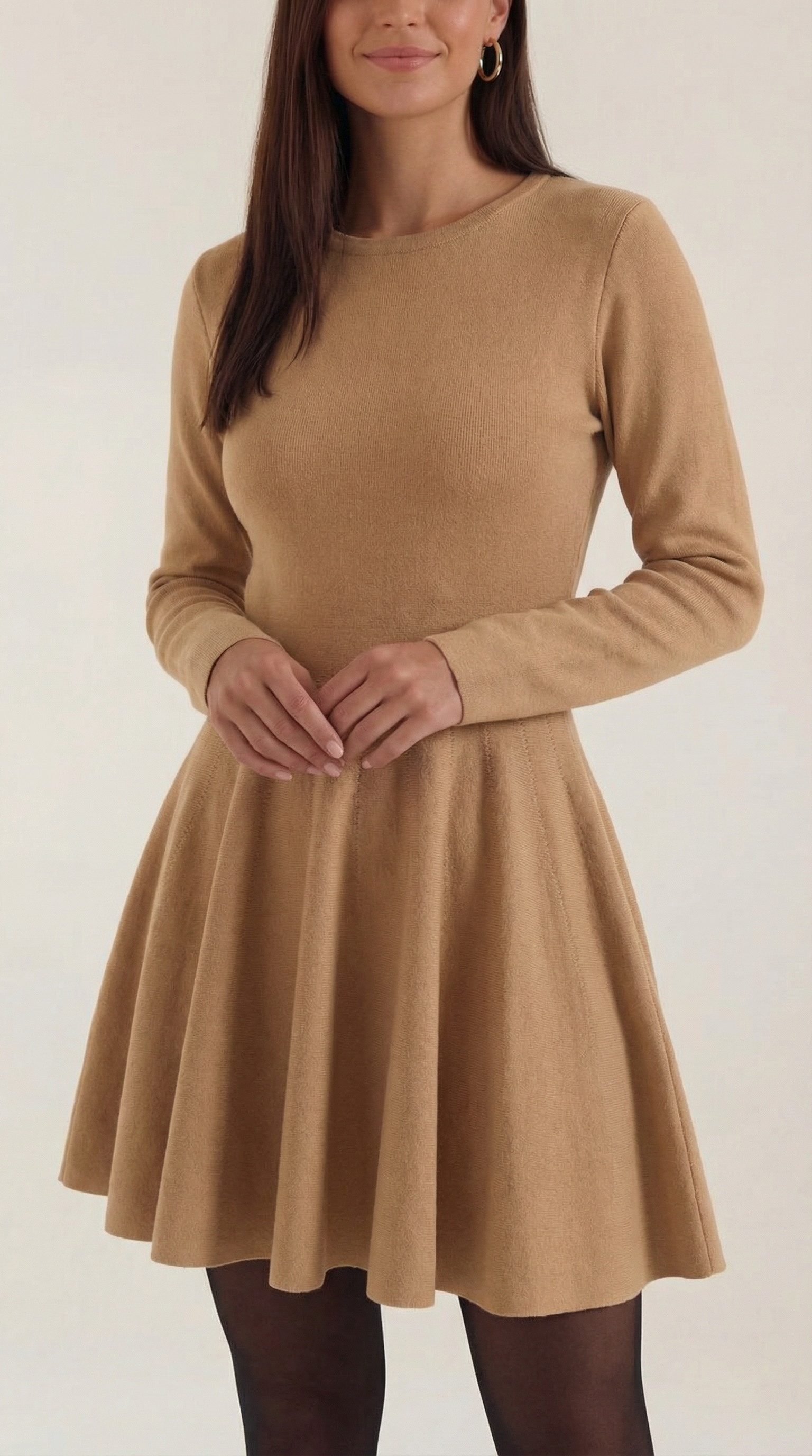 Tiffany Long Sleeve Flare Mini Dress