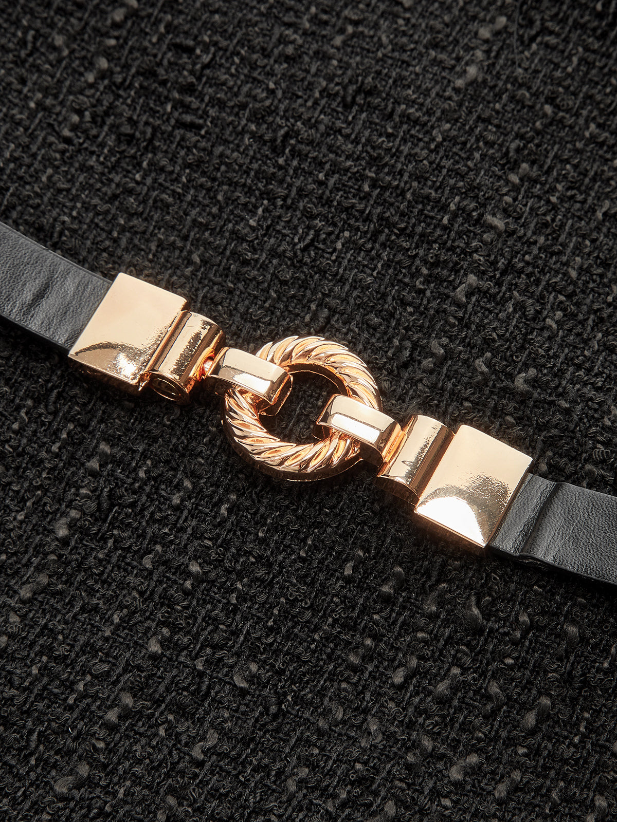 Tweed Sleeveless Pleated Mini Dress with Belt