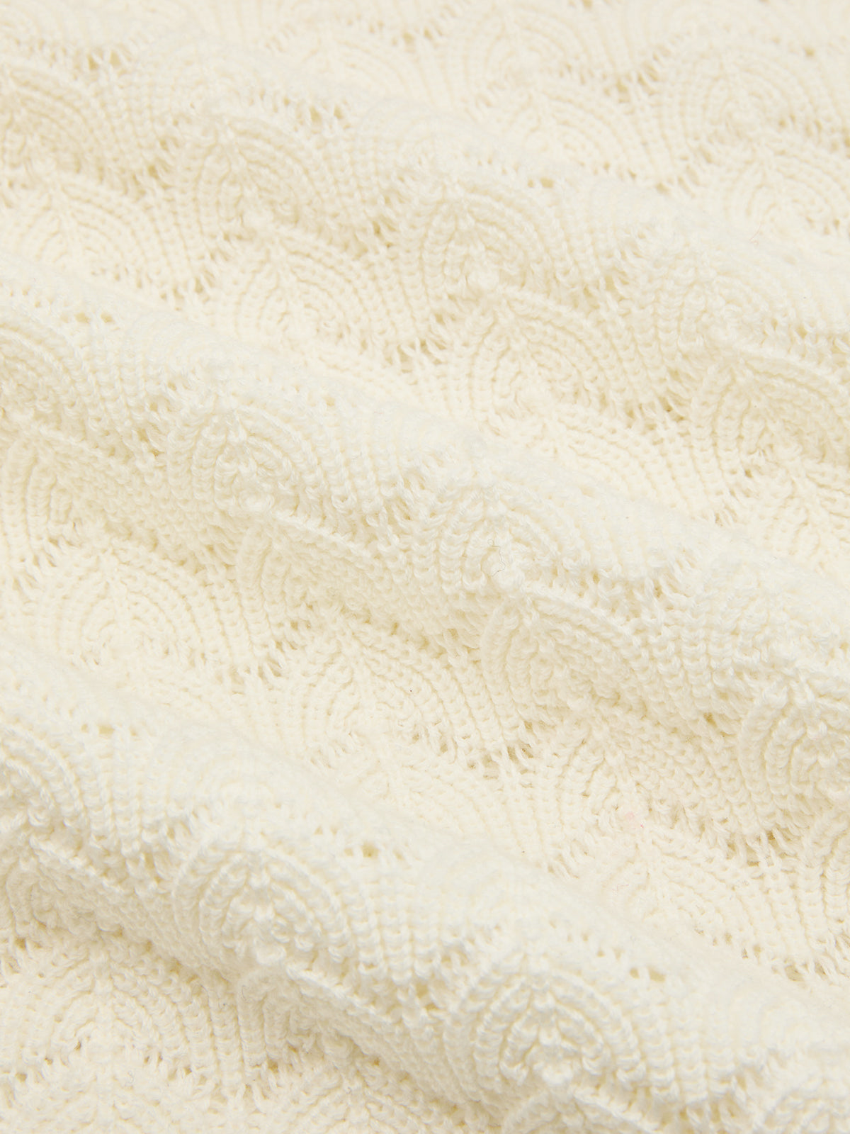 Bishop Sleeve Crochet Knit Maxi Dress