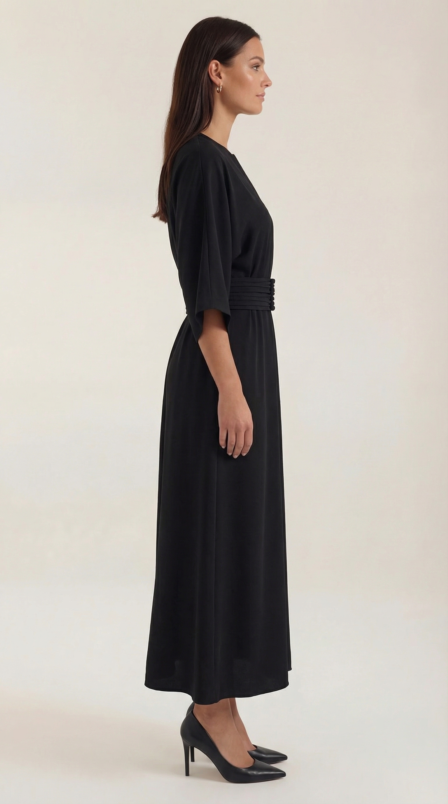 Ana Belted Waist Maxi Dress