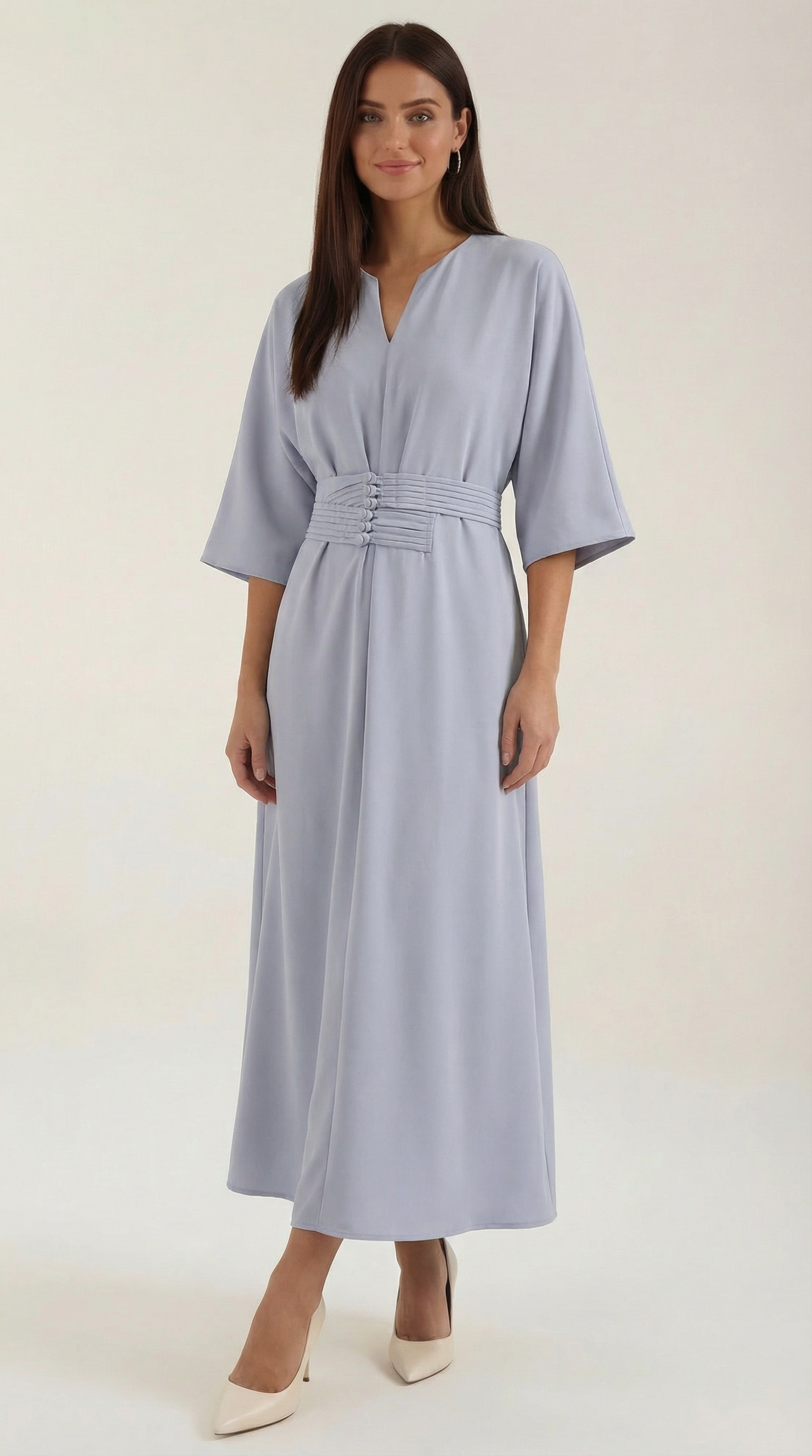Ana Belted Waist Maxi Dress