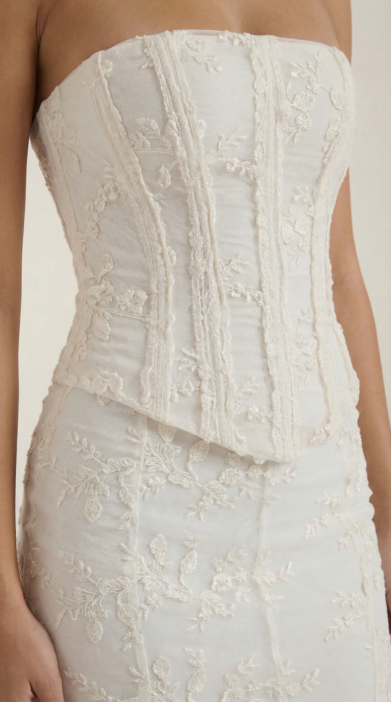 Anastasia Corset Lace Maxi Dress