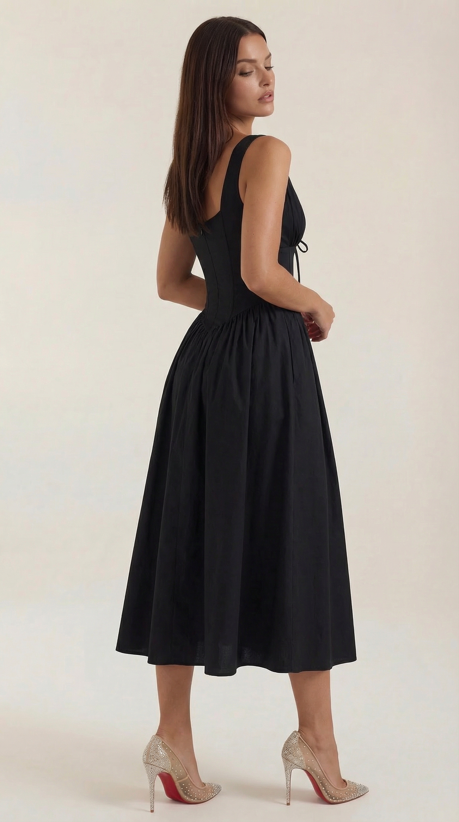 Cassiopeia Midi Plunge Dress