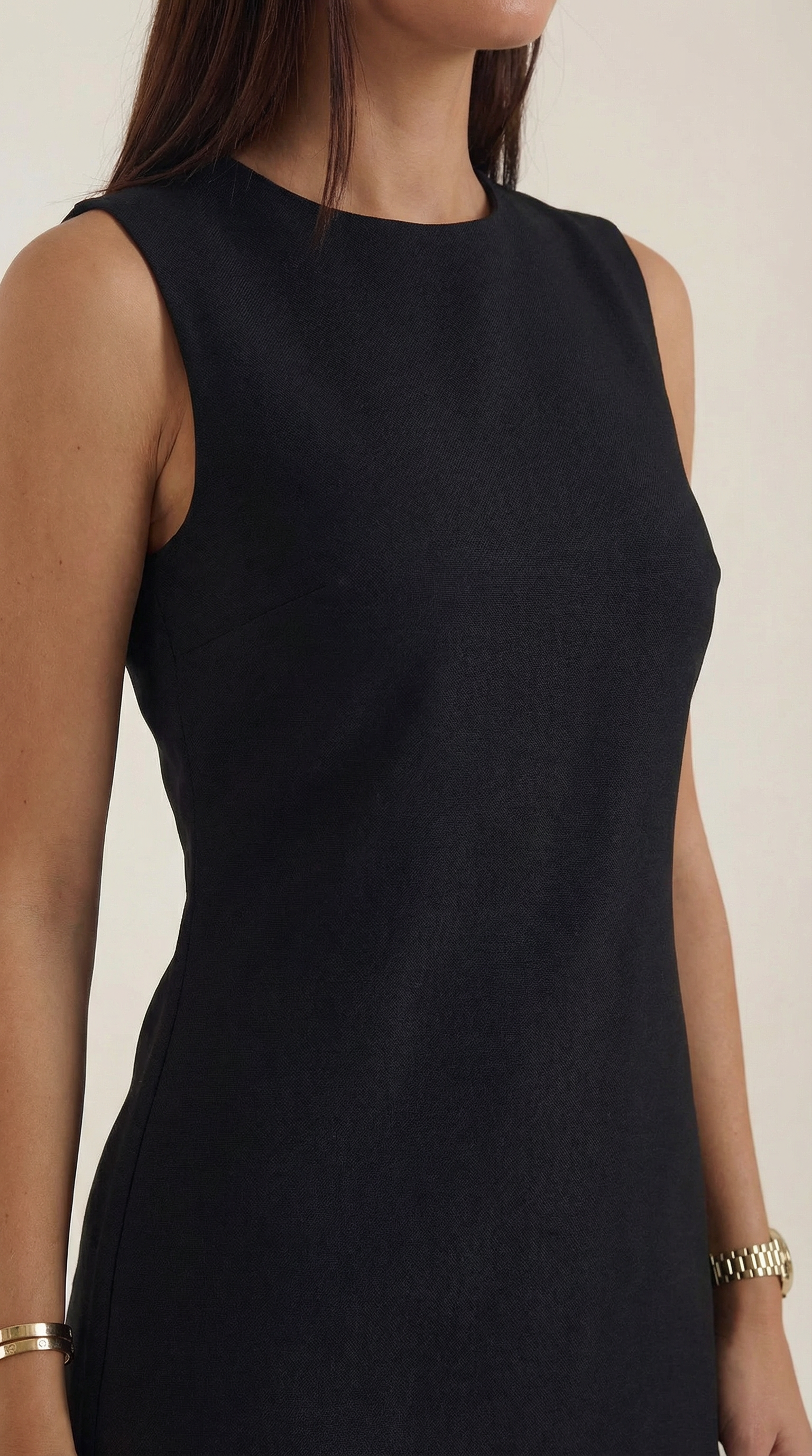 Celine Sleeveless A-line Mini Dress