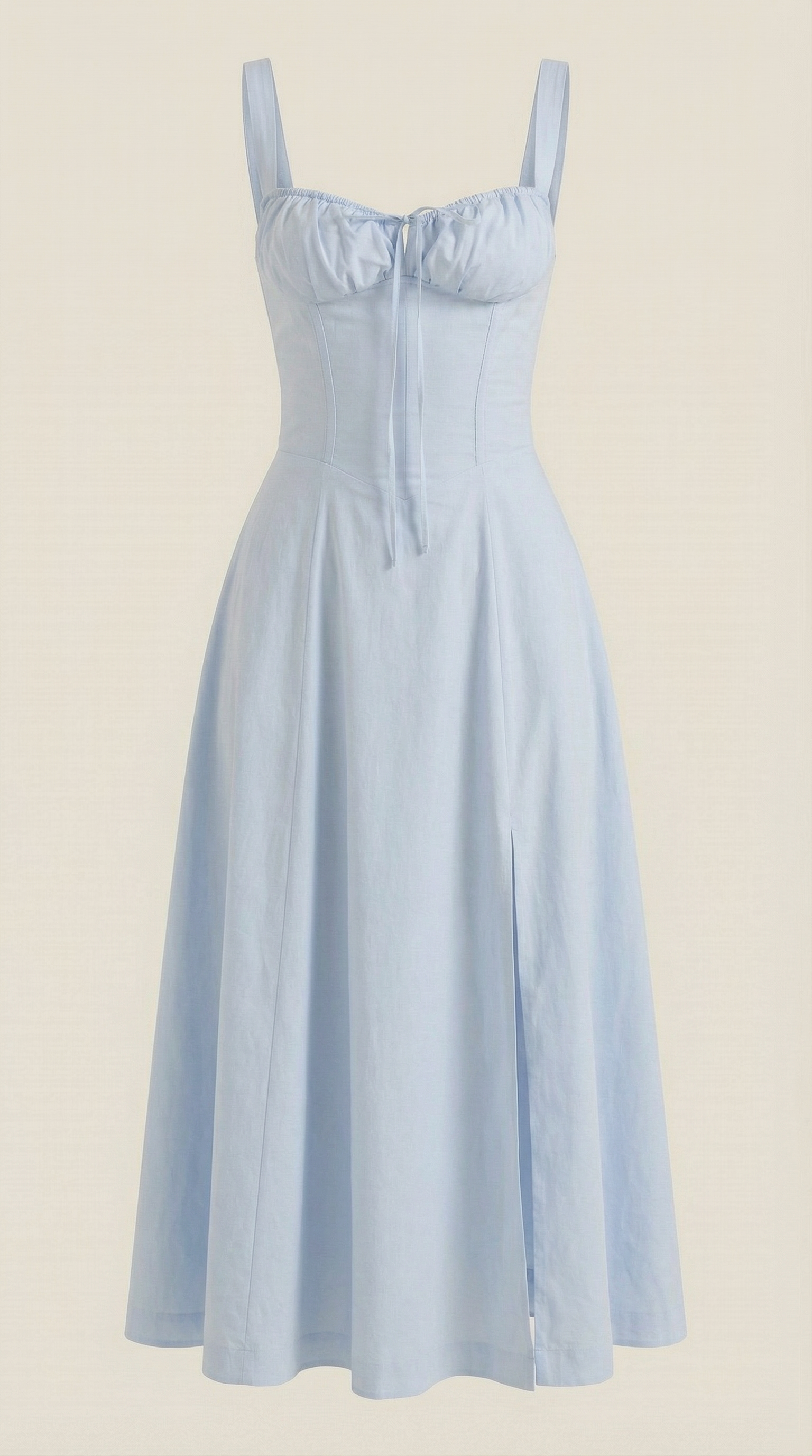 Jade Lace Up Midi Dress