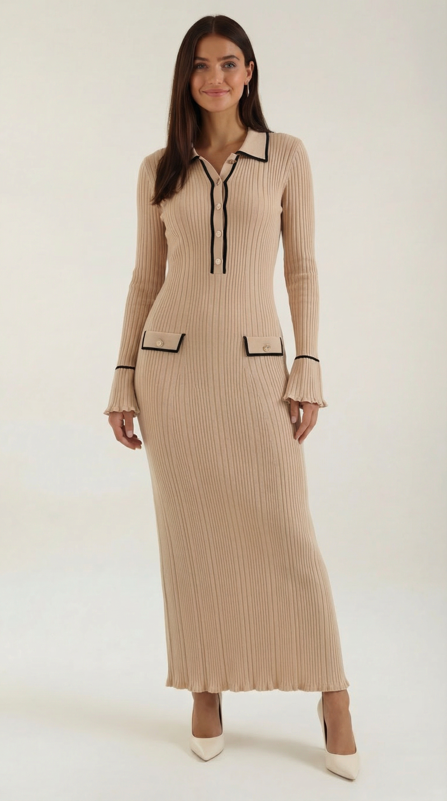 Josephine Knitted Bodycon Maxi Dress