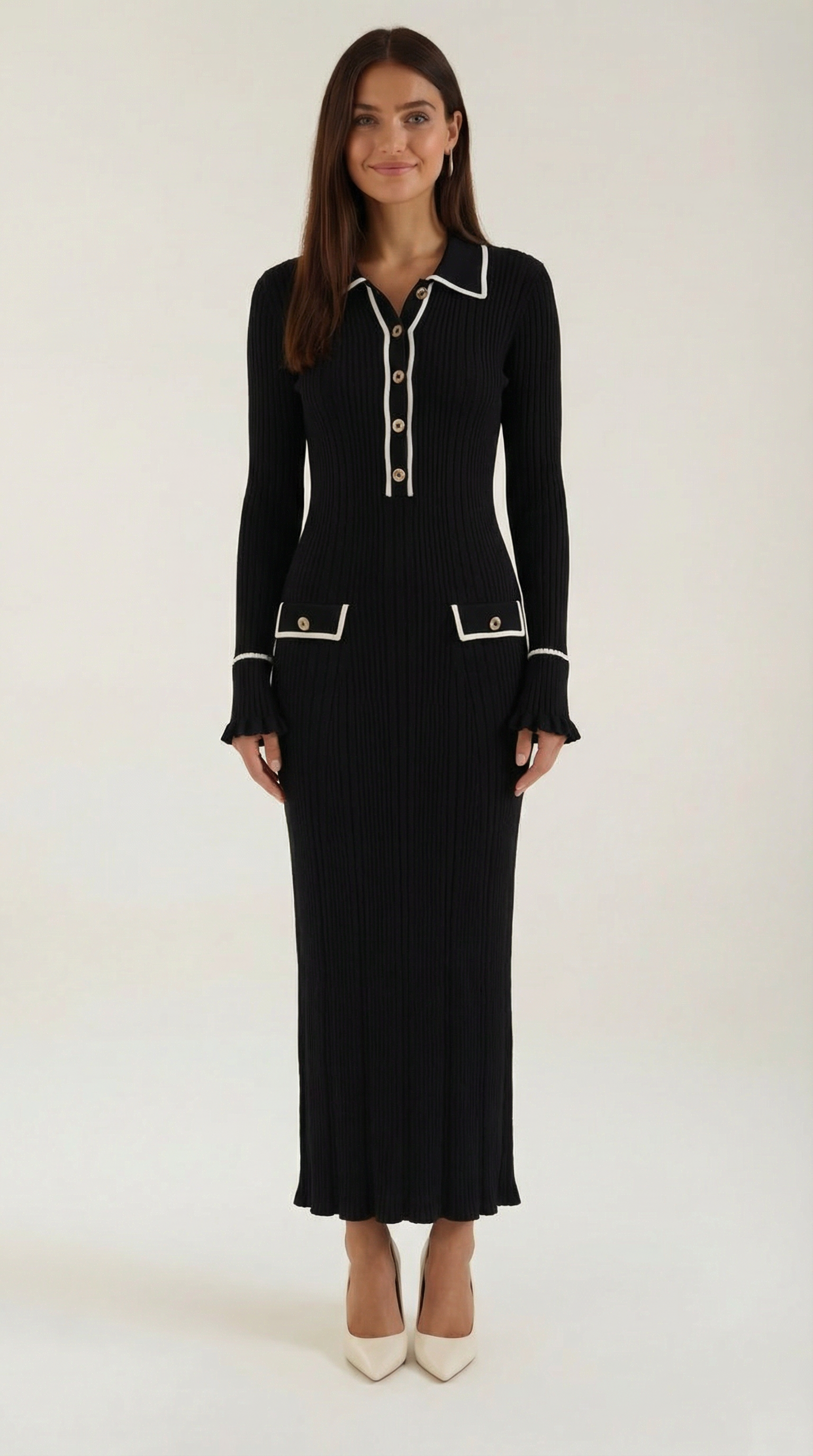 Josephine Knitted Bodycon Maxi Dress