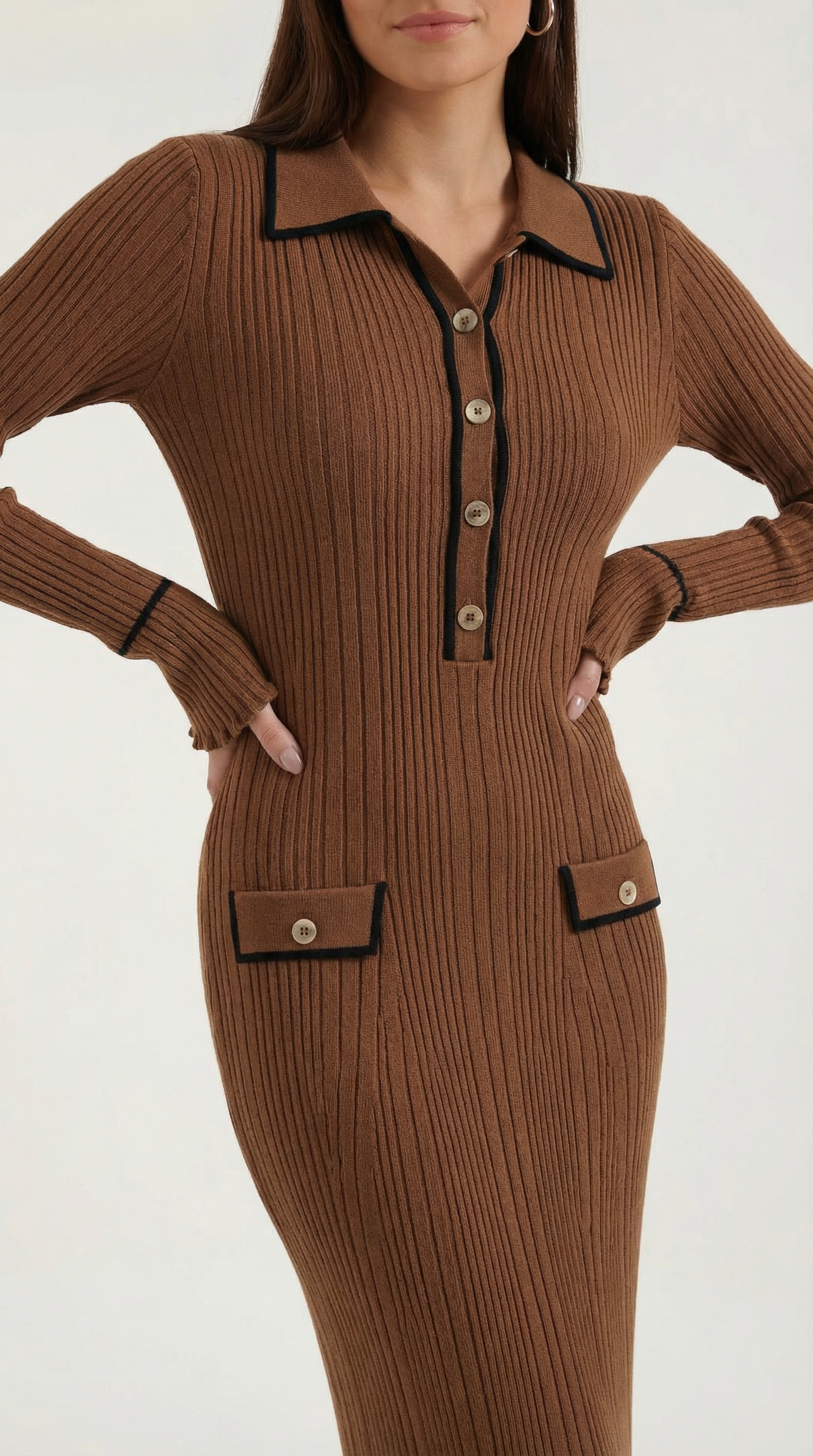 Josephine Knitted Bodycon Maxi Dress