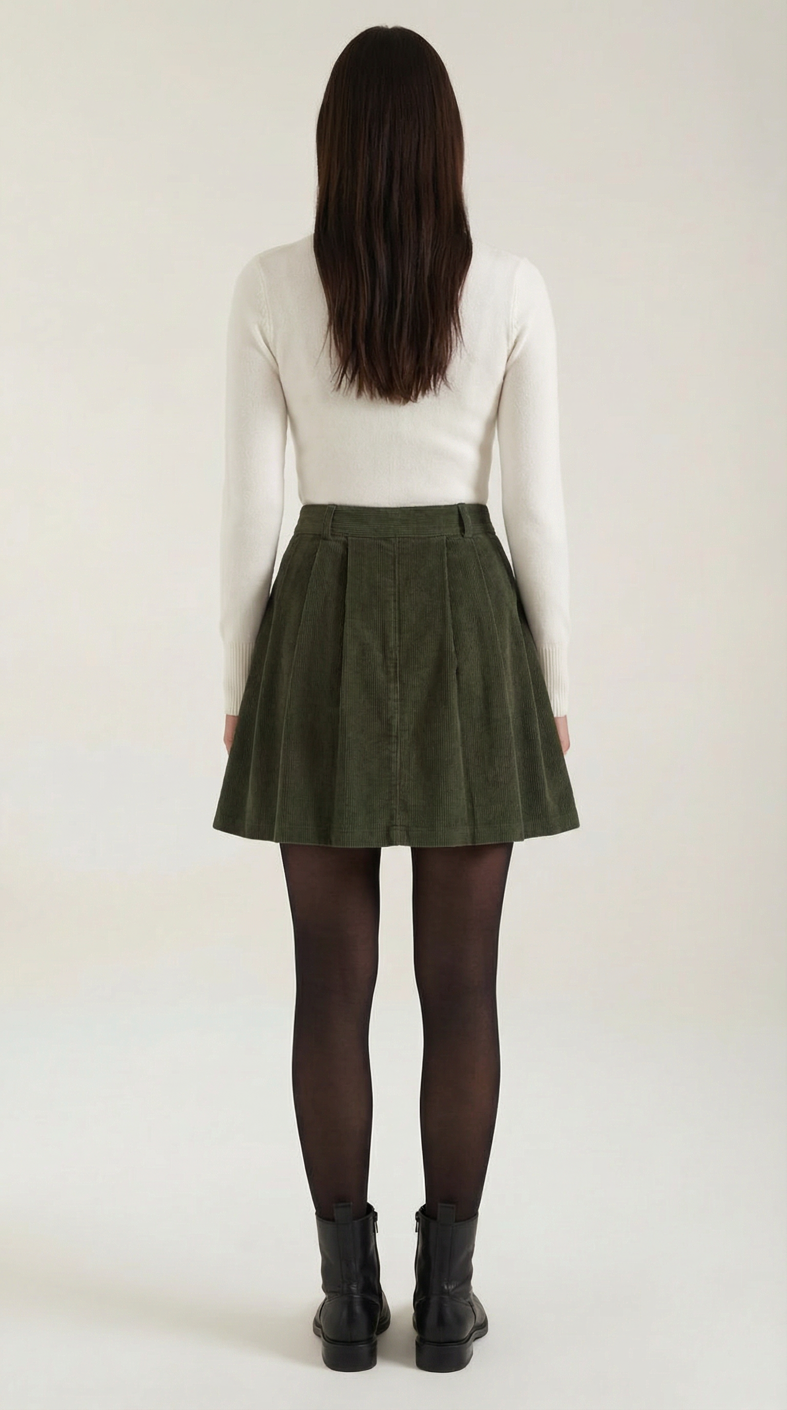 Lauren Pleated A-Line Skirt