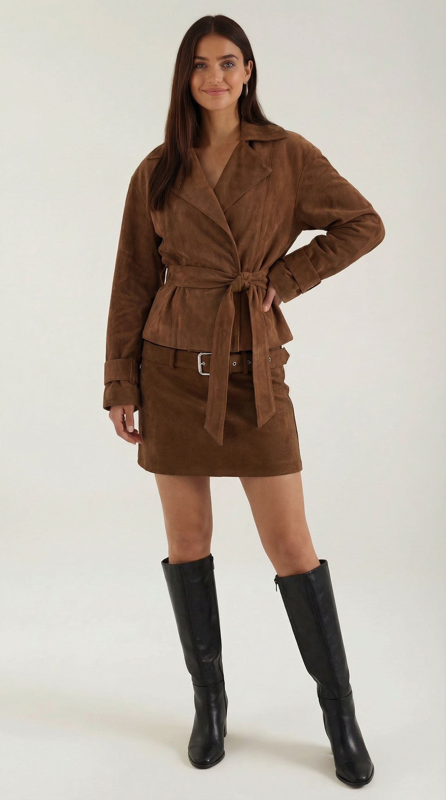 Lily Belted Mini Skirt