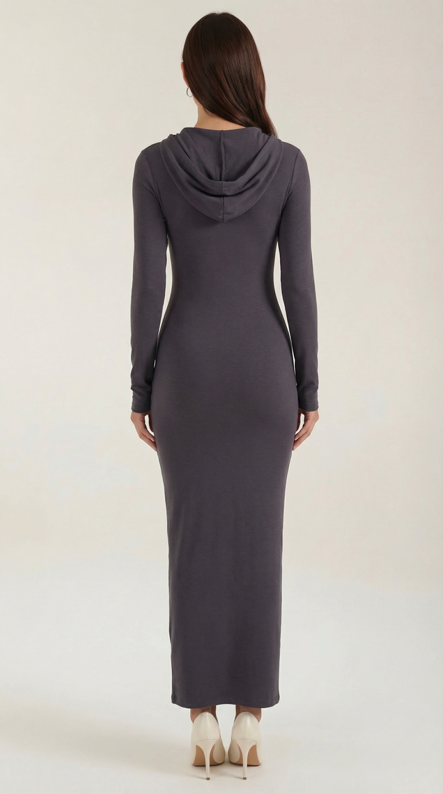 Marilyn Hooded Bodycon Maxi Dress