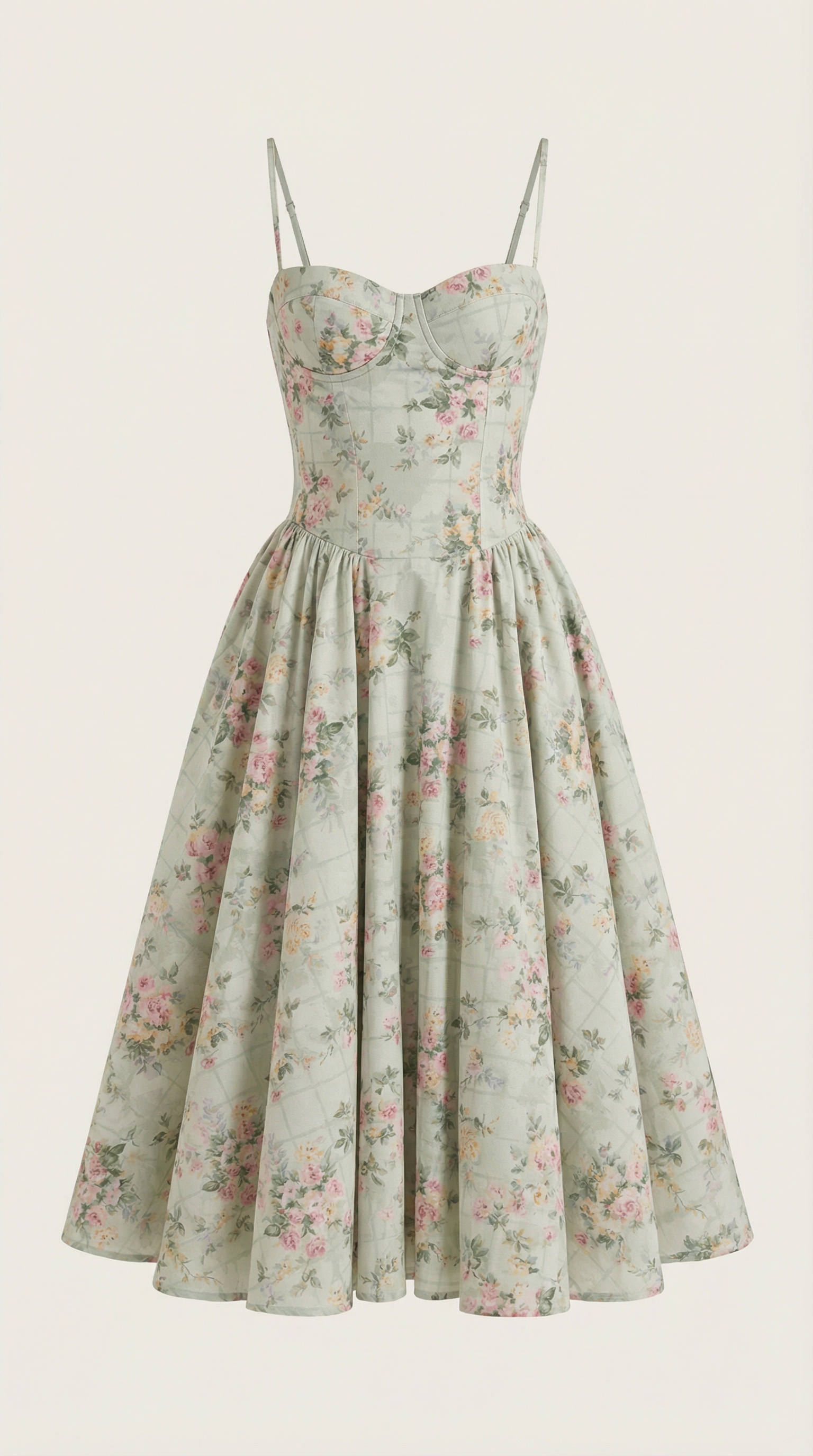 Odette Corset Midi Dress