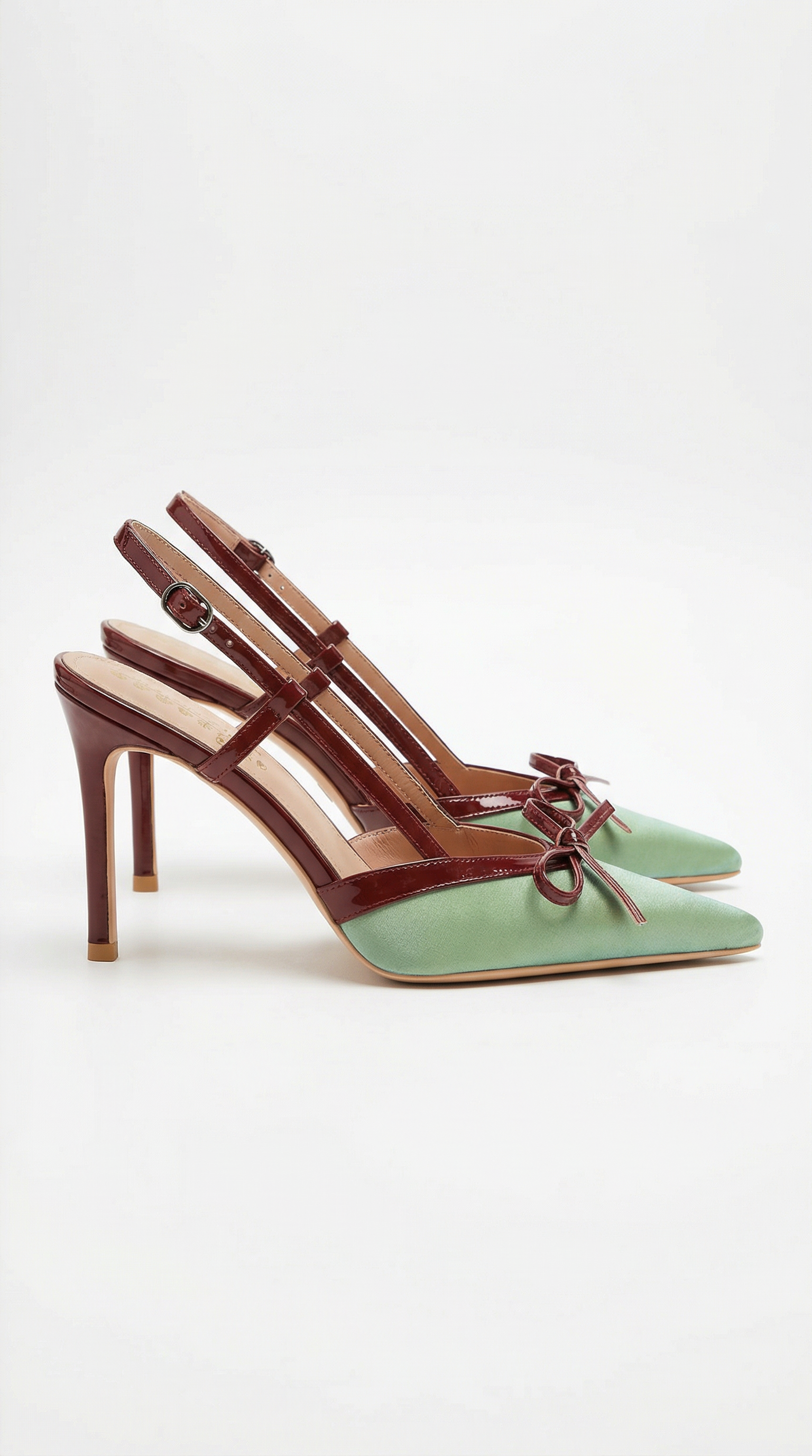 Rebecca Satin Bow Court Heels