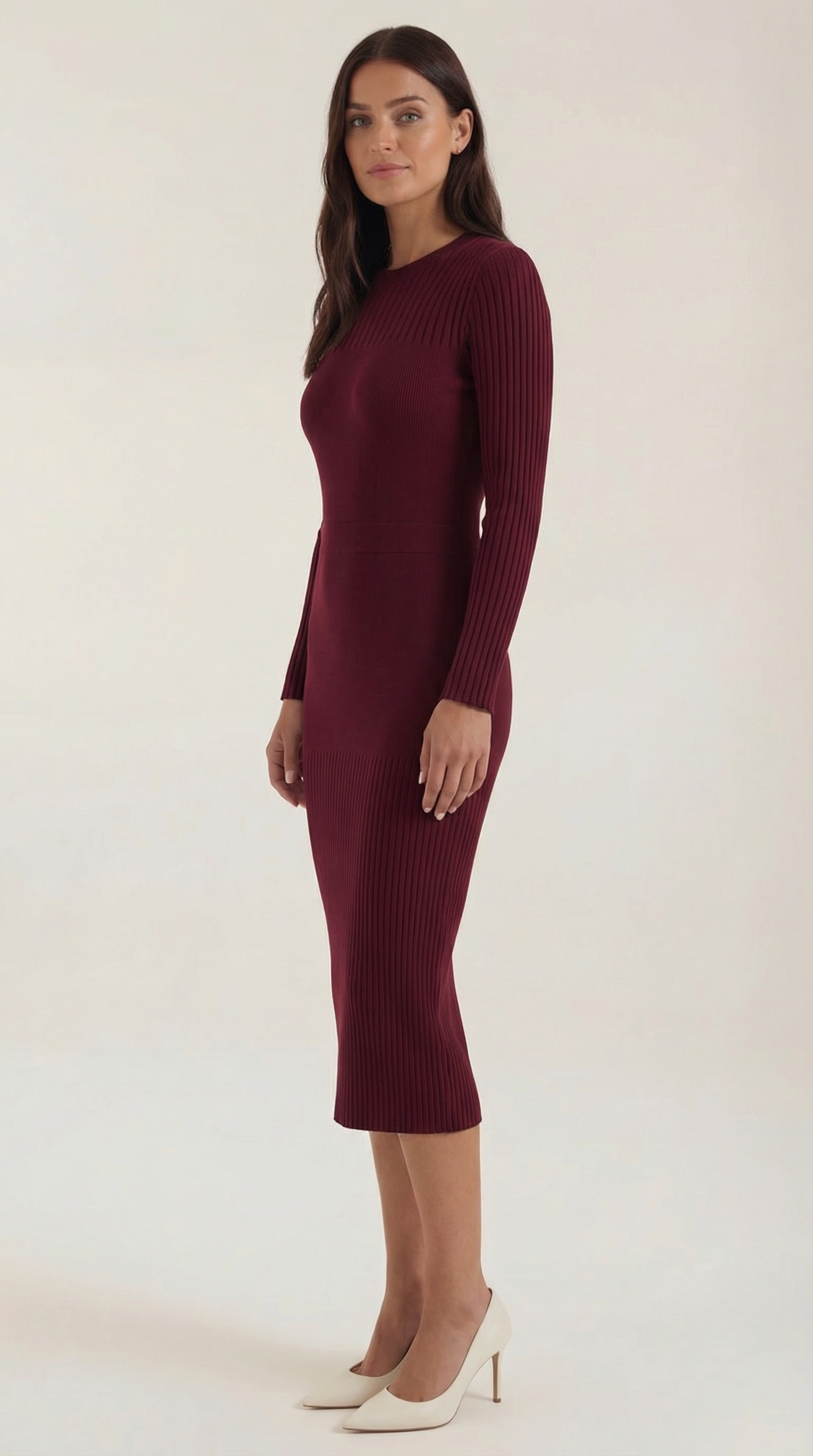 Sheila Ribbed Bodycon Midi Dress