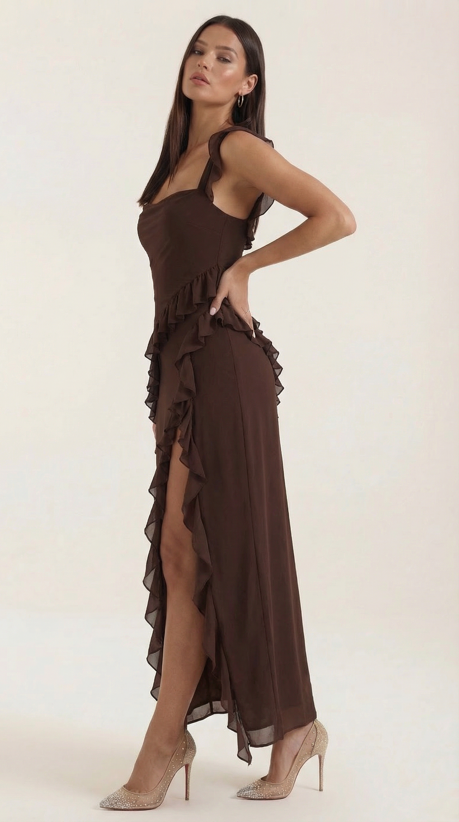 Susan Ruffled Maxi Dress