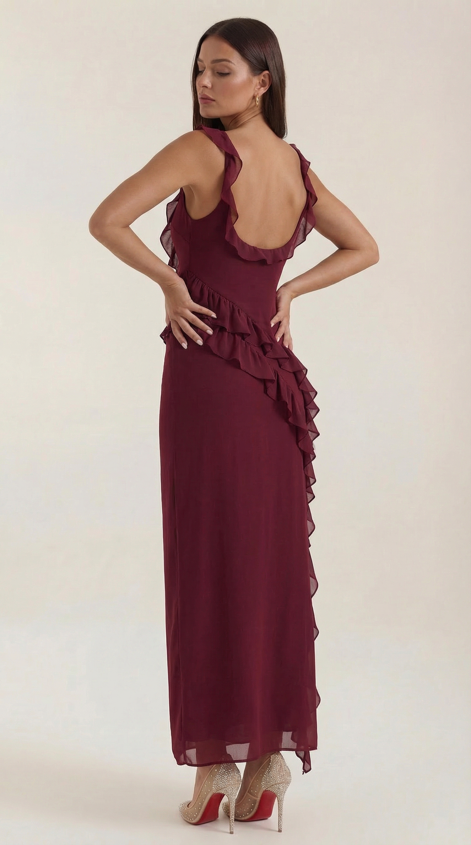 Susan Ruffled Maxi Dress