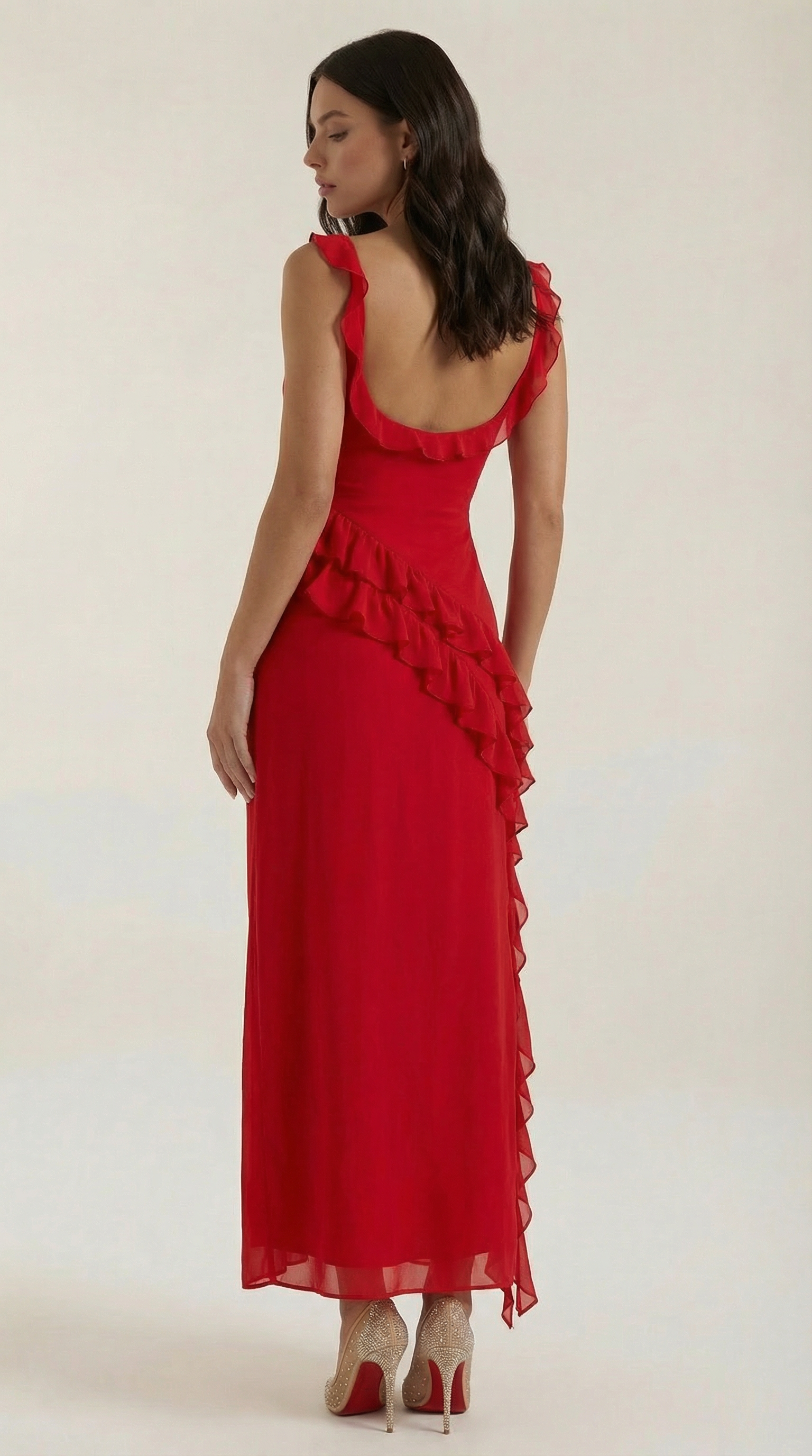 Susan Ruffled Maxi Dress
