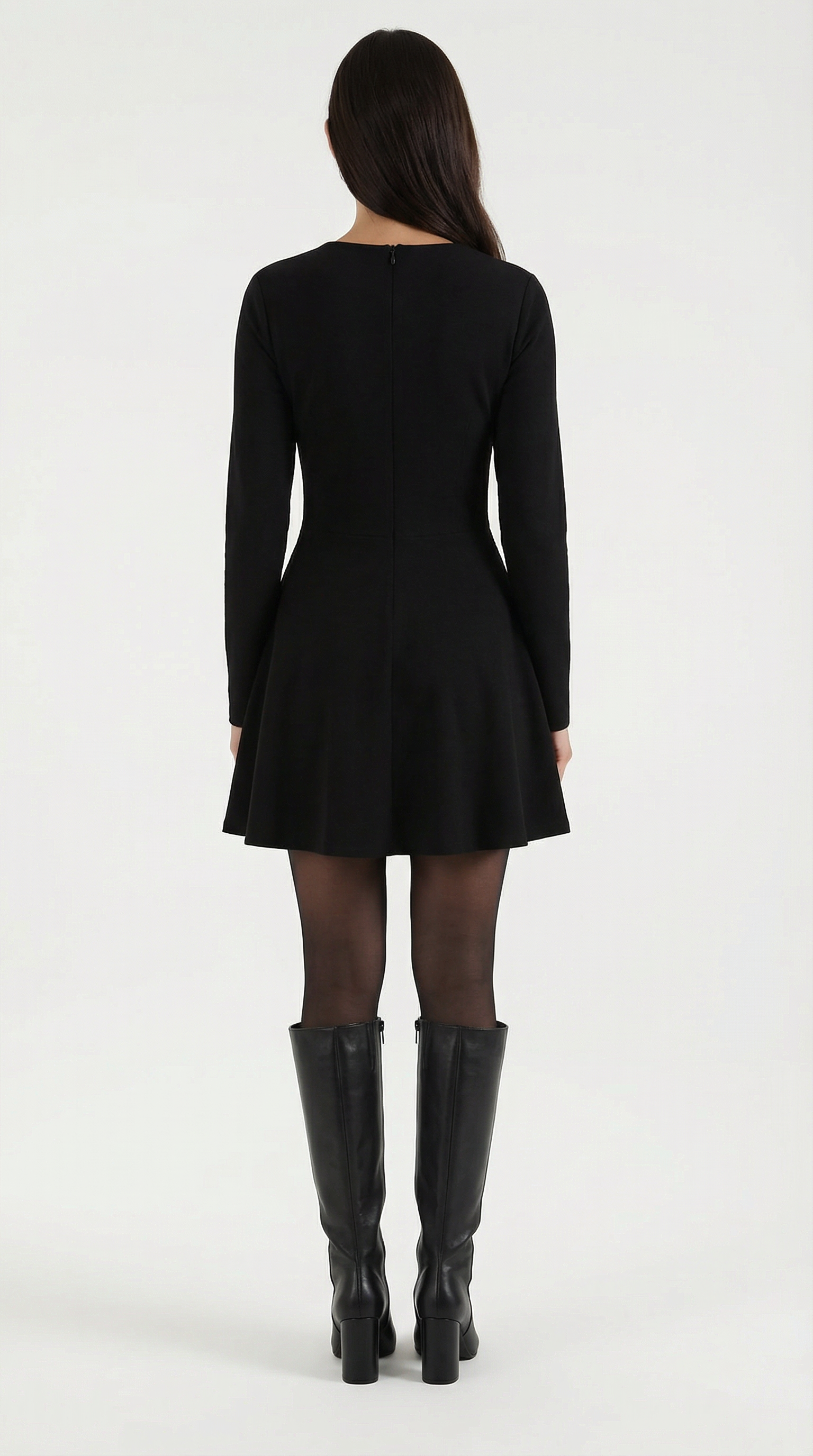 Tiffany Long Sleeve Flare Mini Dress