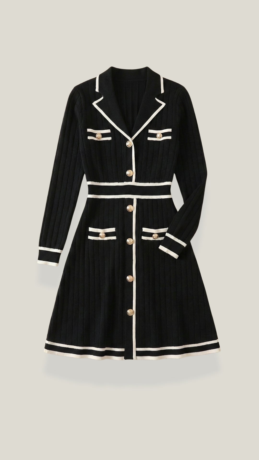 Tracy Contrast Trim Mini Dress